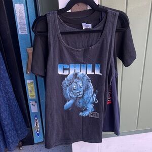 Chill Black and Blue Kids Tank Top